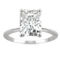 Charles & Colvard 2.70cttw Moissanite Radiant Cut Solitaire Ring in 14k White Gold - Image 1 of 5