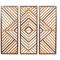 Morgan Hill Home Contemporary Brown Wood Wall Decor Set - Image 1 of 5