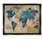 Stupell Black Floater Framed Vintage Abstract World Map Design, 25x31 - Image 1 of 5