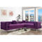 Inspired Home Leonardo Corner Sectional Sofa Nailhead Trim Metal Y-legs - Image 1 of 5