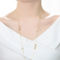 Gold Plating and Genuine Freshwater Pearl Station Necklace - Image 3 of 3