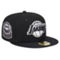 New Era Men's Black Los Angeles Lakers Active Satin Visor 59FIFTY Fitted Hat - Image 1 of 4