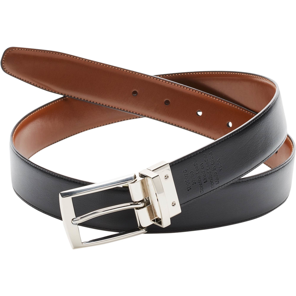 Perry Ellis Reversible Amigo Tan Leather Belt - Image 2 of 4