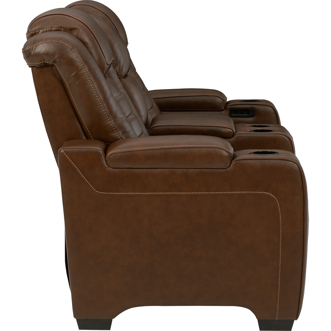 Signature Design by Ashley Backtrack Power Reclining Loveseat with Console - Image 4 of 10