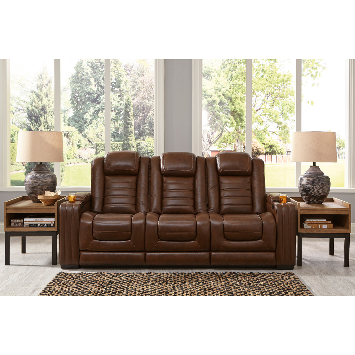 Signature Design by Ashley Backtrack Power Reclining Sofa with Adjustable Headrest - Image 6 of 10