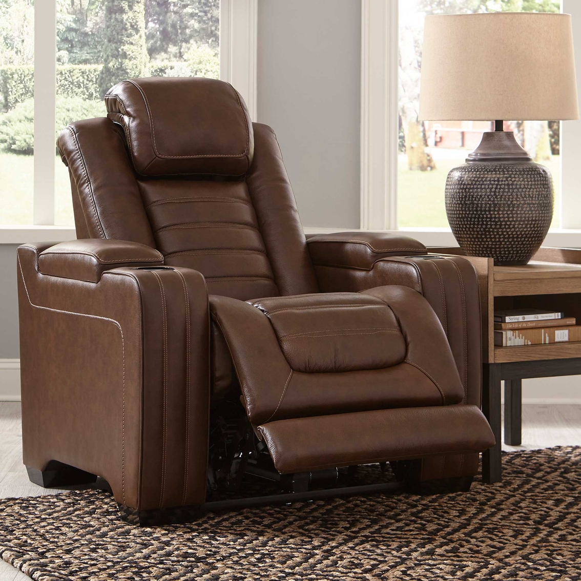 Signature Design by Ashley Backtrack Power Recliner with Adjustable Headrest - Image 6 of 9