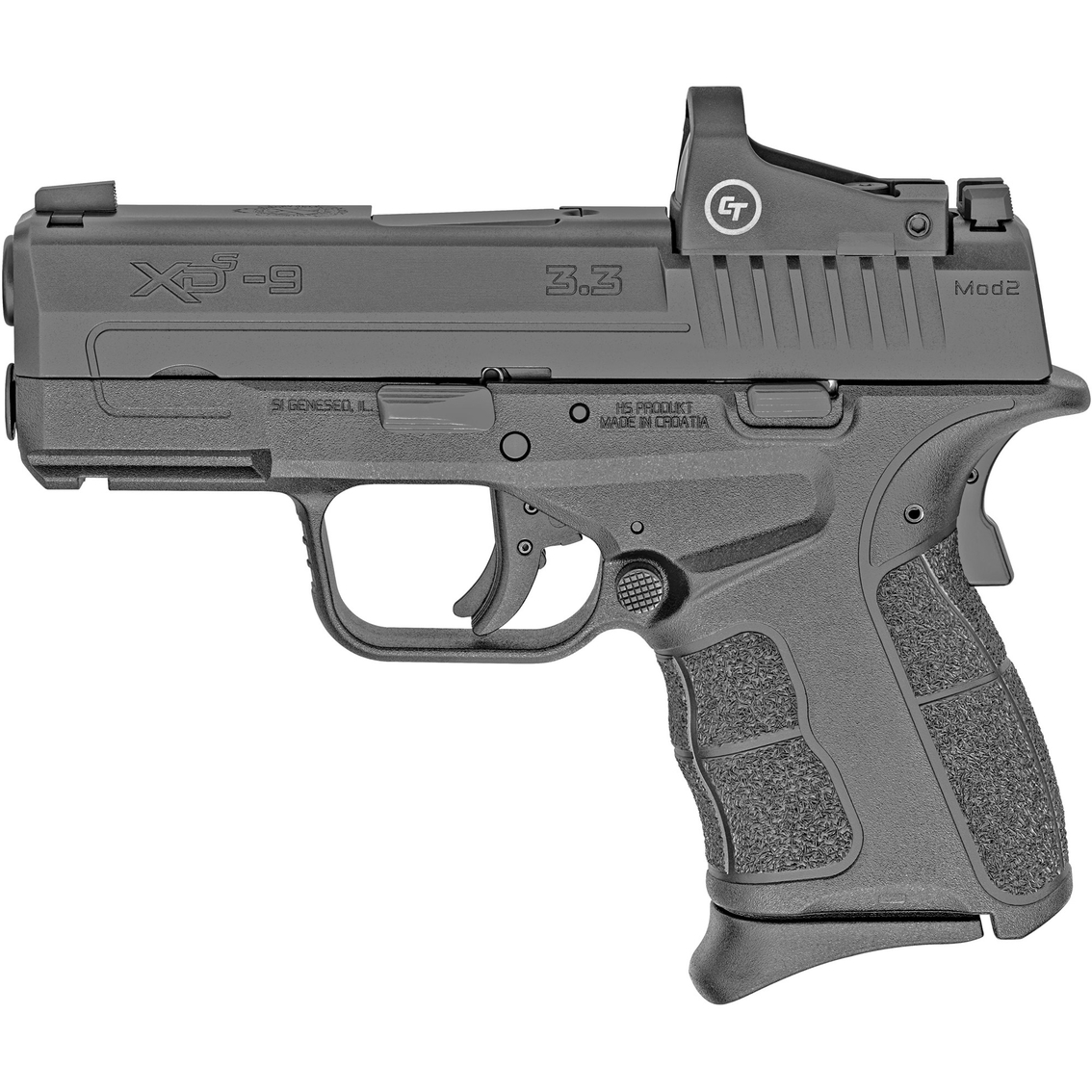 Springfield Armory XDS-Mod 2 OSP 9mm 3.3 in. Barrel & Red Dot 9 Rnd Pistol Black - Image 2 of 3