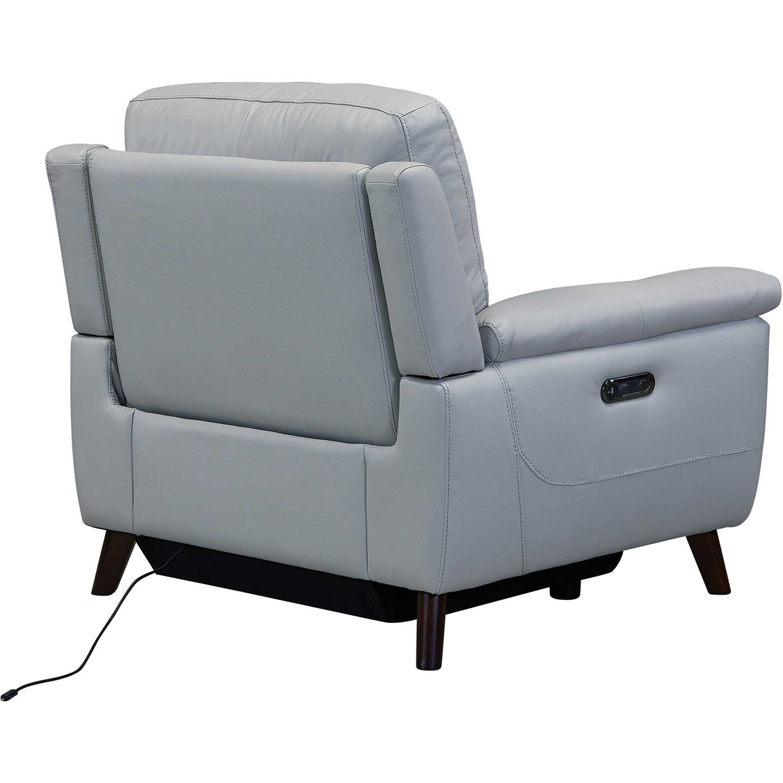 Armen Living Lizette Contemporary Top Grain Leather Power Recliner Chair with USB - Image 4 of 10