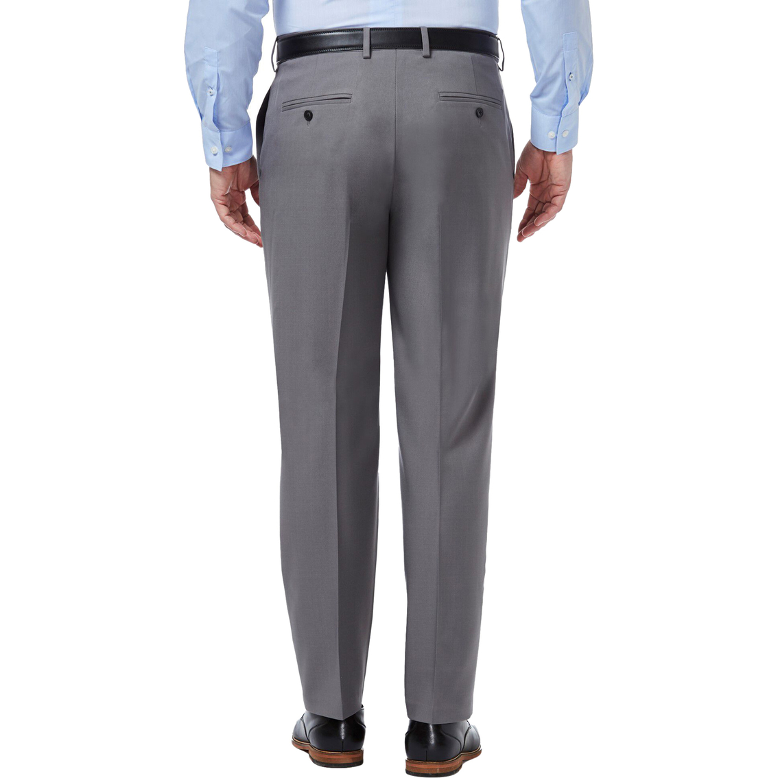 Haggar Premium Comfort 4 Way Stretch Classic Fit Flat Front Pants - Image 2 of 5