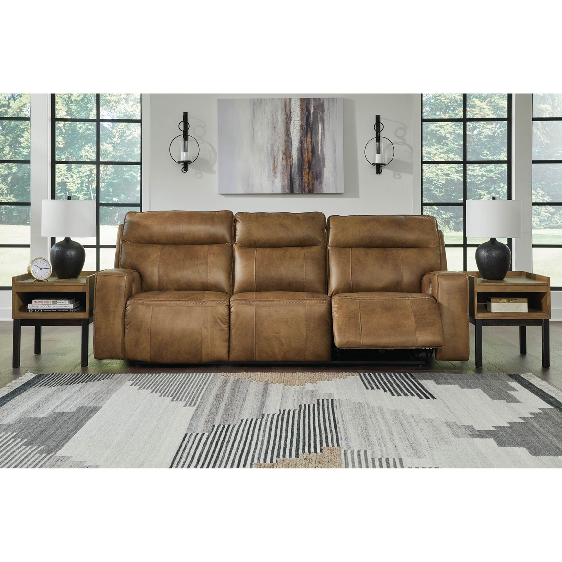 Signature Design by Ashley Game Plan Power Reclining Sofa - Image 5 of 8