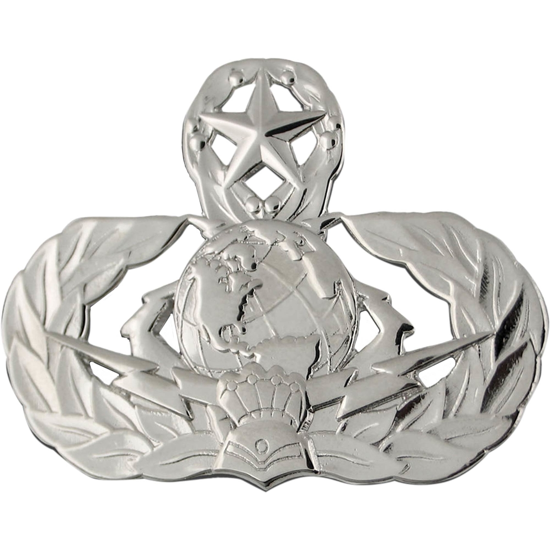 Air Force Master Cyberspace Support Badge Mirror Finish Regular Size