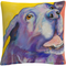 Trademark Fine Art Shadow Animals Pets Painting Bold Decorative Throw Pillow - Image 1 of 2