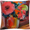 Trademark Fine Art Floral Bold Still Life Painting Decorative Throw Pillow - Image 1 of 2