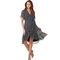 Calvin Klein Ruffle Hem Wrap Dress - Image 1 of 3
