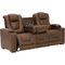 Signature Design by Ashley Owner's Box Power Reclining, Adjustable Headrest Sofa - Image 2 of 7