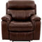 Armen Living Montague Dual Power Headrest and Lumbar Support Leather Recliner - Image 4 of 9