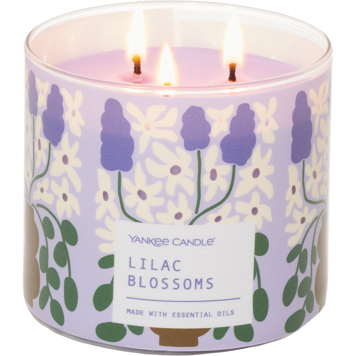 Yankee Candle Lilac Blossoms 3-Wick Candle - Image 2 of 2