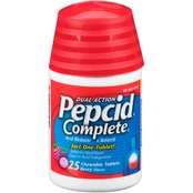 Pepcid Complete Acid Reducer + Antacid Berry Chewable Tablets 25 ct.