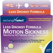 Exchange Select Less Drowsy Formula Motion Sickness Relief Tablets 16 ct.