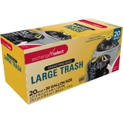 Exchange Select Drawstring Trash Bags 30 Gallon Black 20 pk.