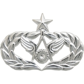 Air Force Senior Civil Engineer Badge, Mirror Finish, Medium Size