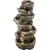 Alpine Multiple Tiered LED Fountain