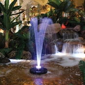 Alpine Floating Spray Fountain with 48 LED Lights and 550 GPH Pump