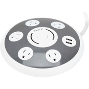 iHome Multicharge Disc 4 Pass Through with 2 USB Ports