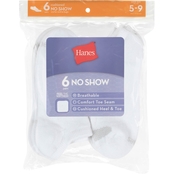 Hanes Red Label Women's No Show Socks, 6 Pk.