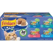Friskies Pate Wet Cat Food Variety Pack; Seafood Pate