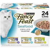 Fancy Feast Seafood Grilled Collection Wet Cat Food Variety Pack