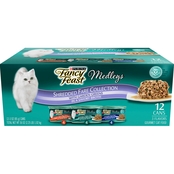 Fancy Feast Medleys Shredded Fare Collection Adult Wet Cat Food Variety Pack