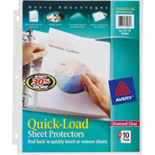 Avery Diamond Clear Quick Load Sheet Protectors 10 pk.