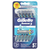 Gillette Sensor3 Cool Men's Disposable Razors 5 ct.