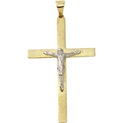 10K Gold Crucifix Charm