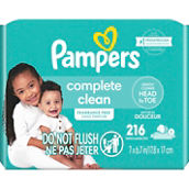 Pampers Fragrance-Free Pop-Top Baby Wipes 216 ct.