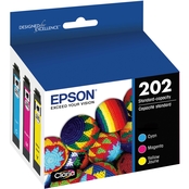 Epson T202 Claria Standard Capacity Color Multi Pack Ink Cartridge