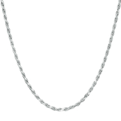 Sterling Silver 080 Rope Necklace 22 in.