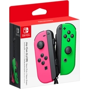 Nintendo Switch Neon Pink and Neon Green Joy-Con Controllers
