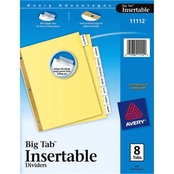 Avery Insertable Big Tab Dividers, 8 Tab Letter Size Set