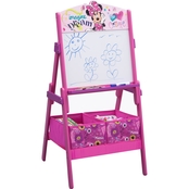 Disney Minnie Mouse Wooden Activity Whiteboard Easel with Storage