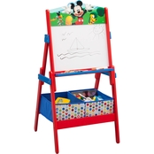 Disney Minnie Mouse Wooden Activity Whiteboard Easel with Storage