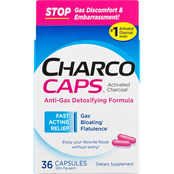 Emerson Charco Caps Activated Charcoal Detox and Digestive Relief 36 ct.