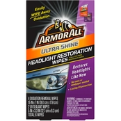 Armor All Ultra Shine Headlight Restoration Wipes 6 ct.