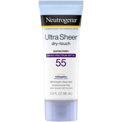 Neutrogena Ultra Sheer Dry Touch Sunscreen Broad Spectrum SPF 55, 3 oz.