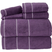 Lavish Home Luxury Quick Dry Zero Twist Cotton Towel 6 pc. Set