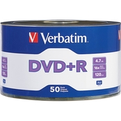 Verbatim DVD+R 4.7GB 16X Branded Surface 50 pk.