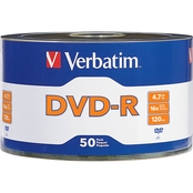 Verbatim DVD-R 4.7GB 16X Branded Surface 50 pk.