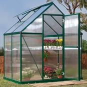 Palram PT Mythos 6 ft. x 4 ft. Green Series Hobby Greenhouse
