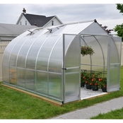Palram Bella 8 ft. x 12 ft. Silver Hobby Greenhouse